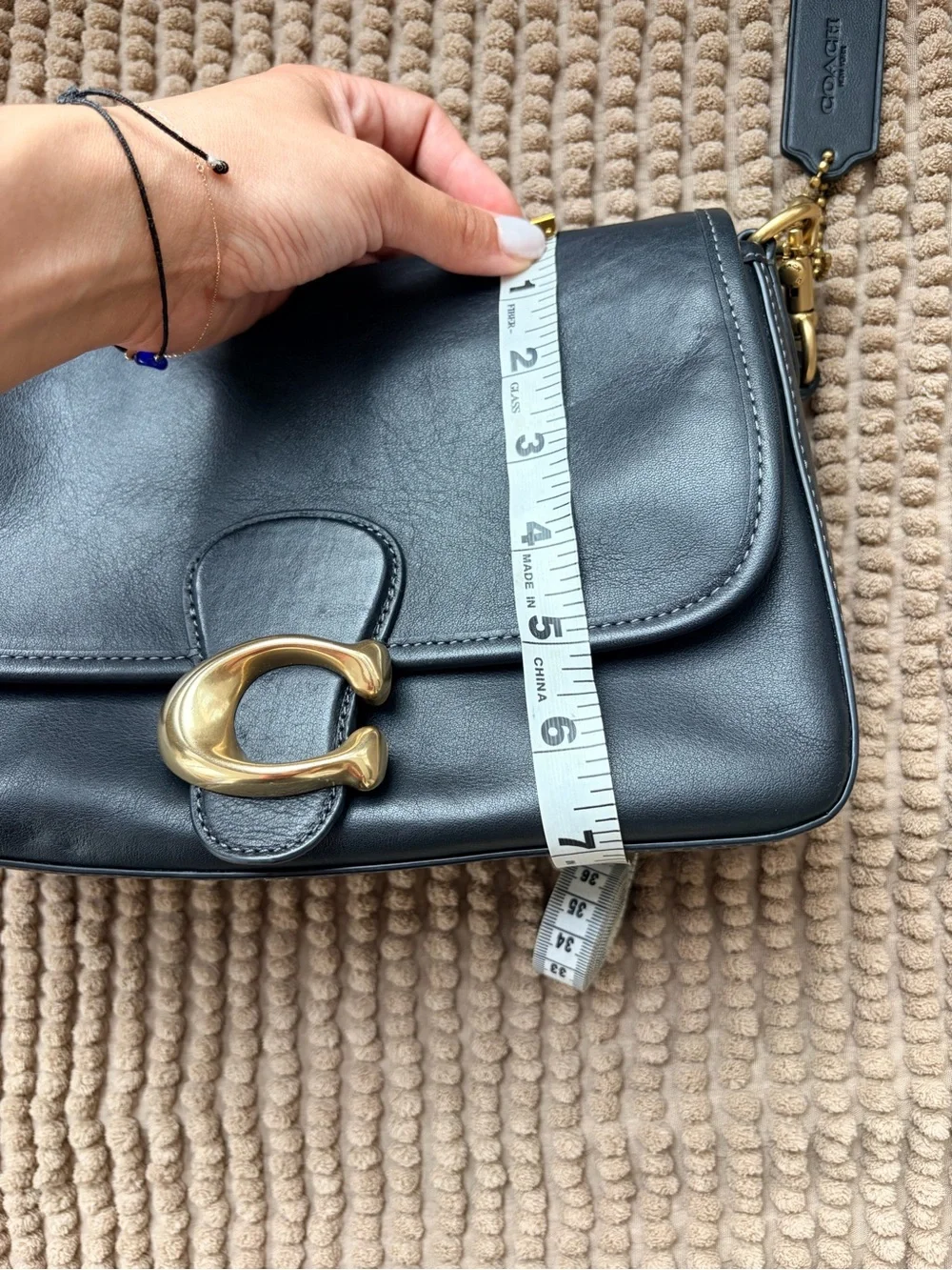 Coach Black/Brass Soft Tabby Shoulder Bag